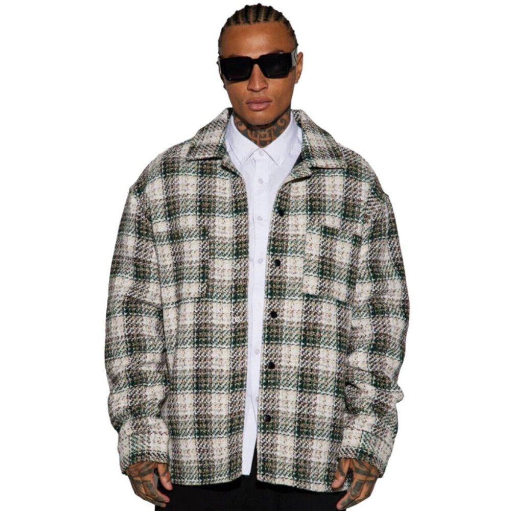 San Juan Textured Quilted Shacket Jacket Men's